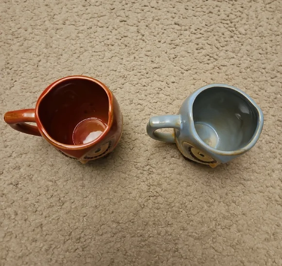 Owl Coffee Mugs | Two Ceramic Mugs - Picture 2 of 6